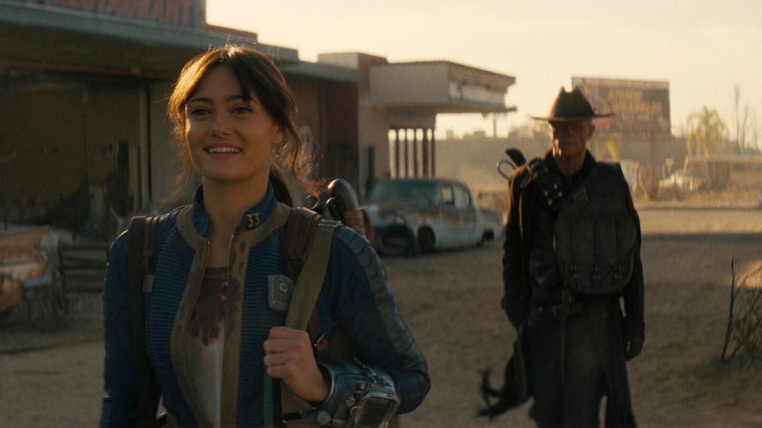 Ella Purnell and Walton Goggins, Fallout